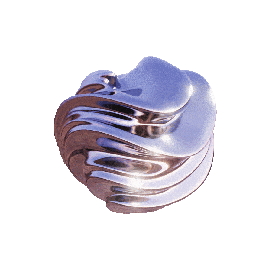 Undulating Silver Orb